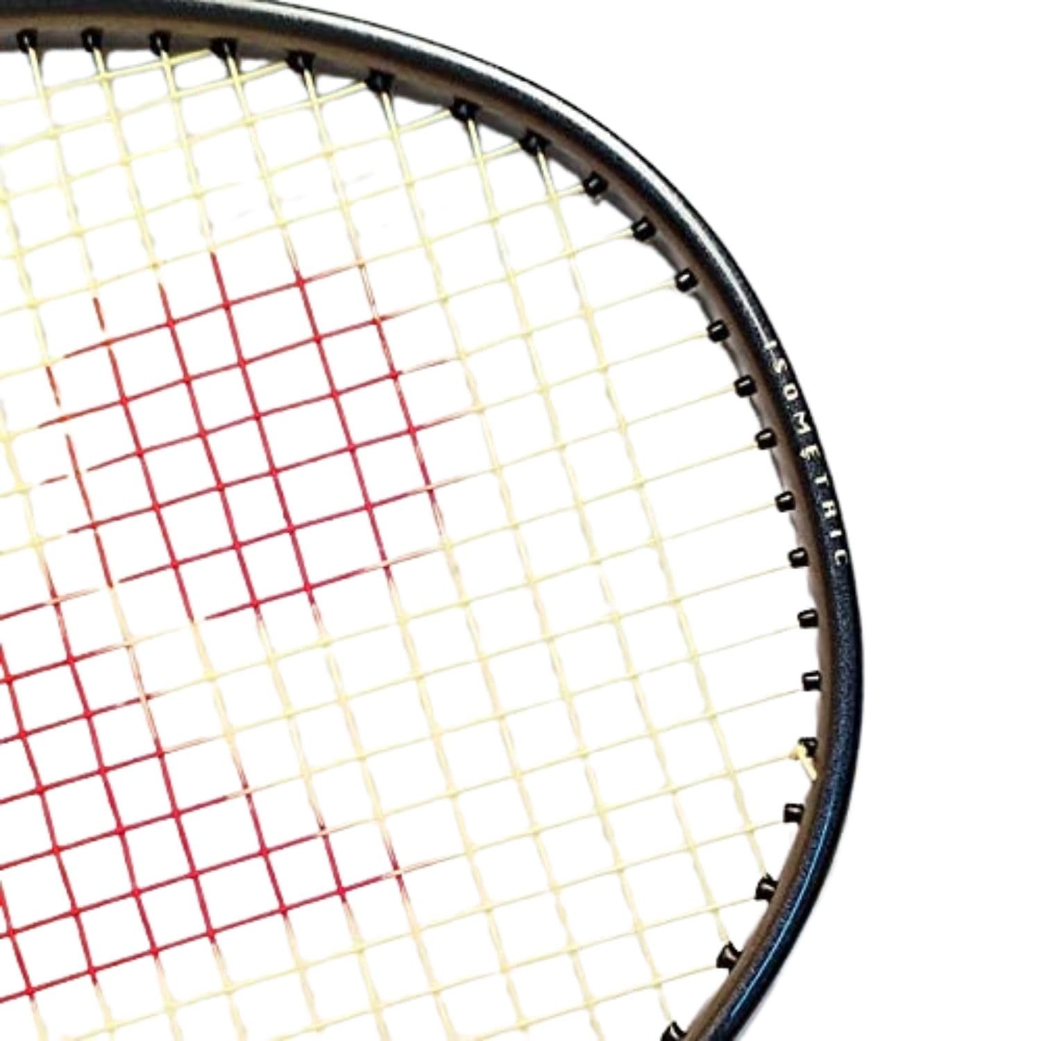 YONEX racket with full cover and scale showing portability and protection