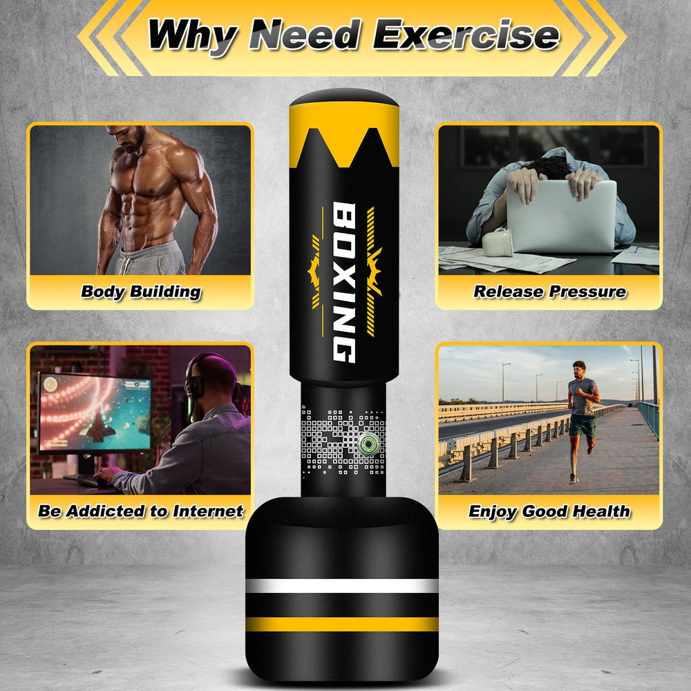YORWHIN user kicking the bag illustrating dynamic training and cardio benefit