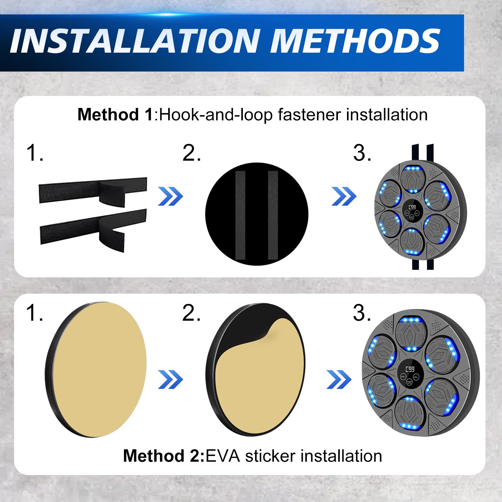YORWHIN installation with adhesive demonstrating no-drill mounting for apartment-friendly setup