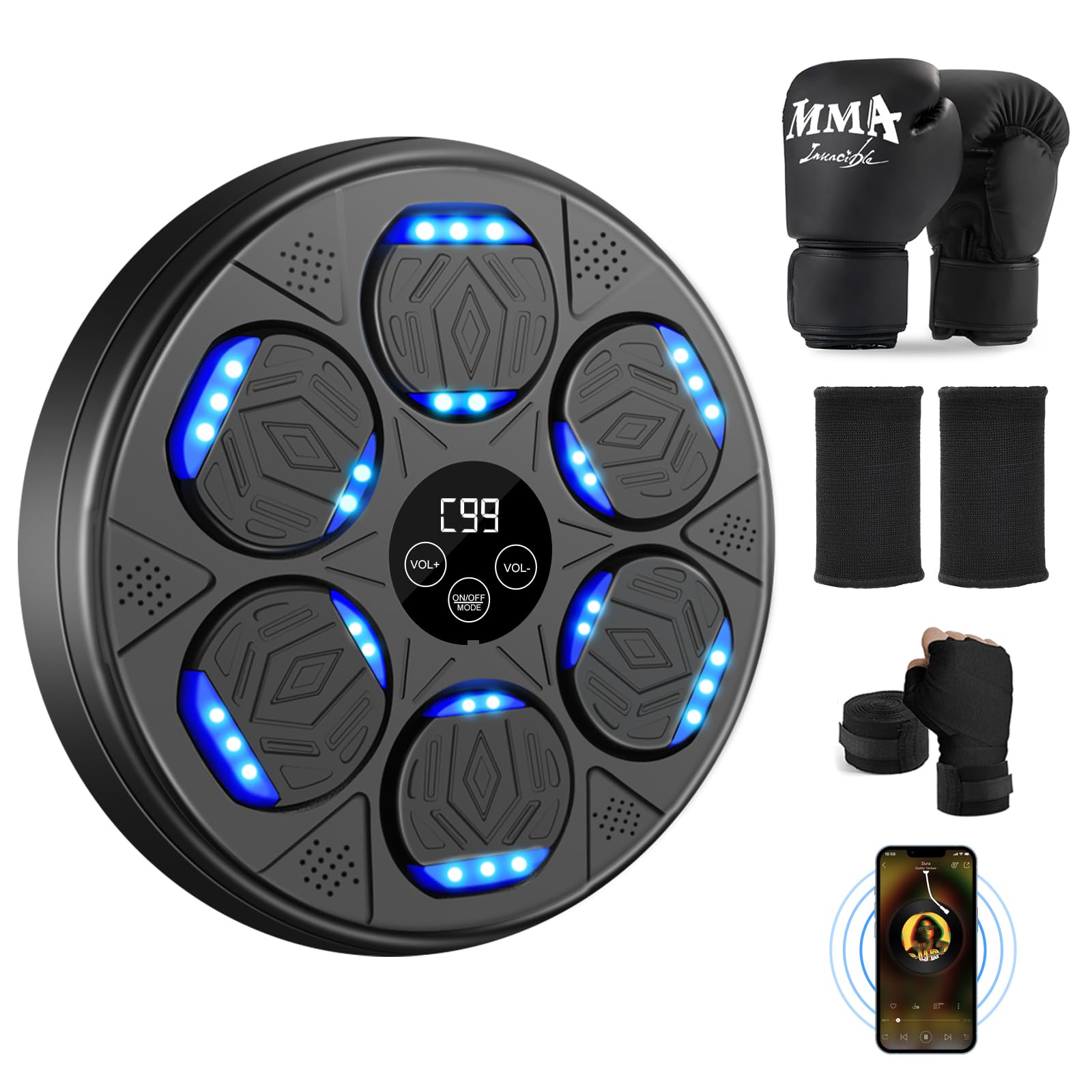 YORWHIN lifestyle home gym setup showing integrated boxing station boosting home workout appeal