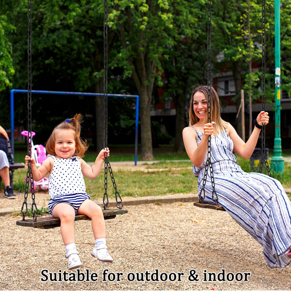 YOSE hammock hung from chain illustrating stable support outdoors