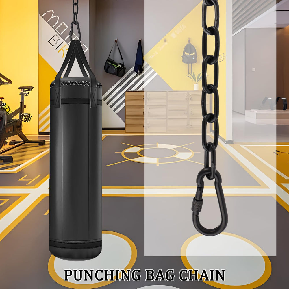 YOSE chain supporting a punching bag showing heavy-duty capacity