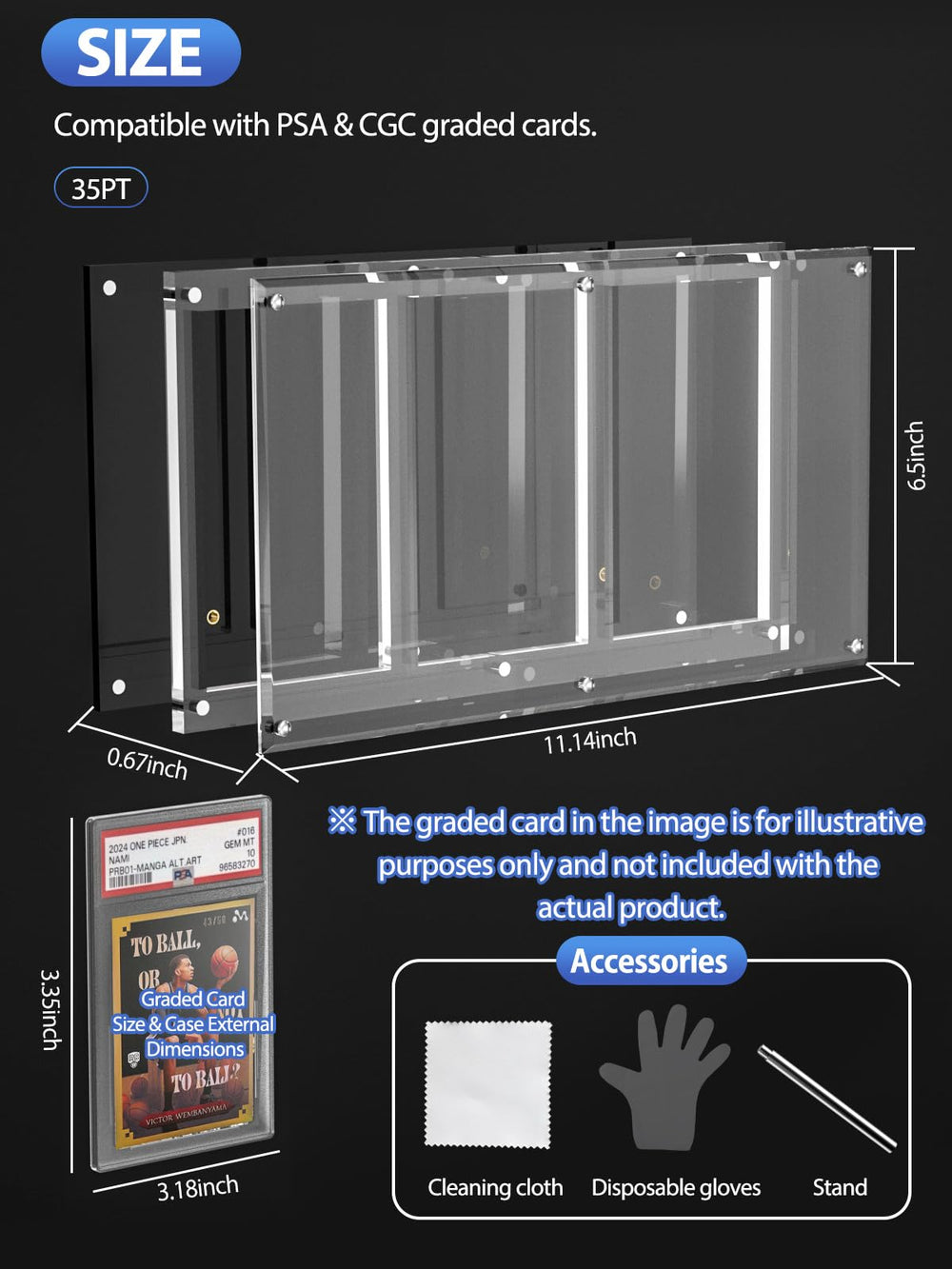 Yotakala included cleaning cloth and gloves for fingerprint-free handling