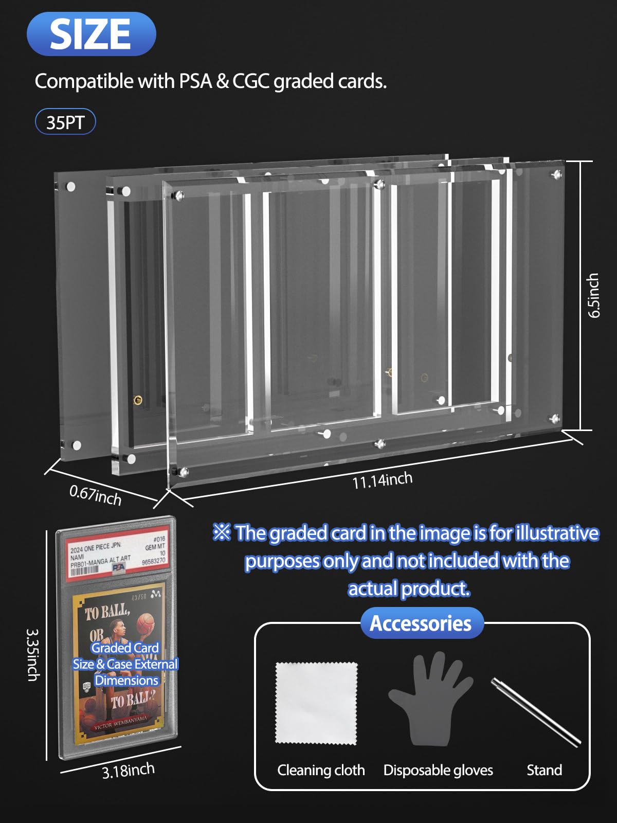 Yotakala kit contents with stand gloves and cloth for clean handling benefit