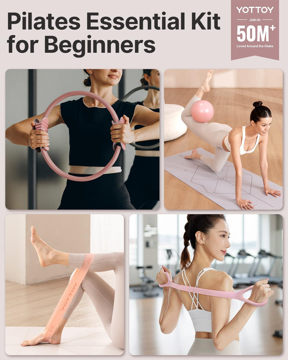 YOTTOY close-up of foam-grip ring for comfortable resistance training