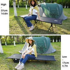 YOUGYM cot 1000D fabric close-up highlighting tear resistance and comfort