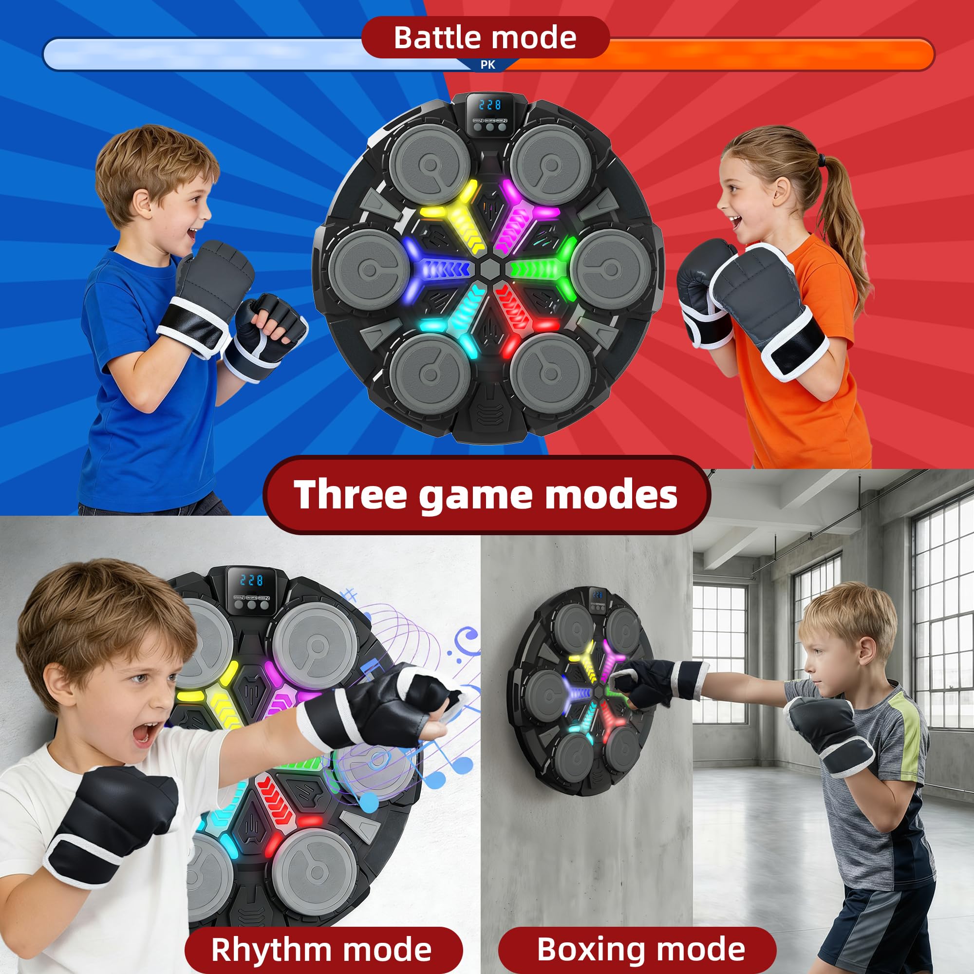 YOULEBITOYS included gloves and accessories laid out for quick setup and convenience