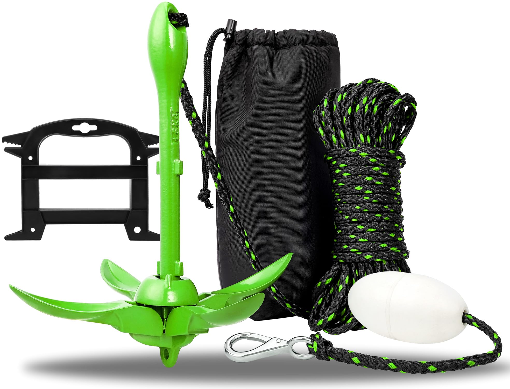Young Marine anchor kit front view showing complete packaged contents and quick setup benefit