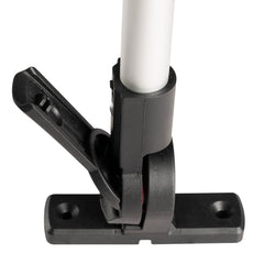 Young Marine folded light mounted on T-top demonstrating low-profile stowage benefit
