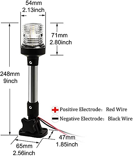 Young Marine folded position detail with 180° fold-down tube for easy storage convenience