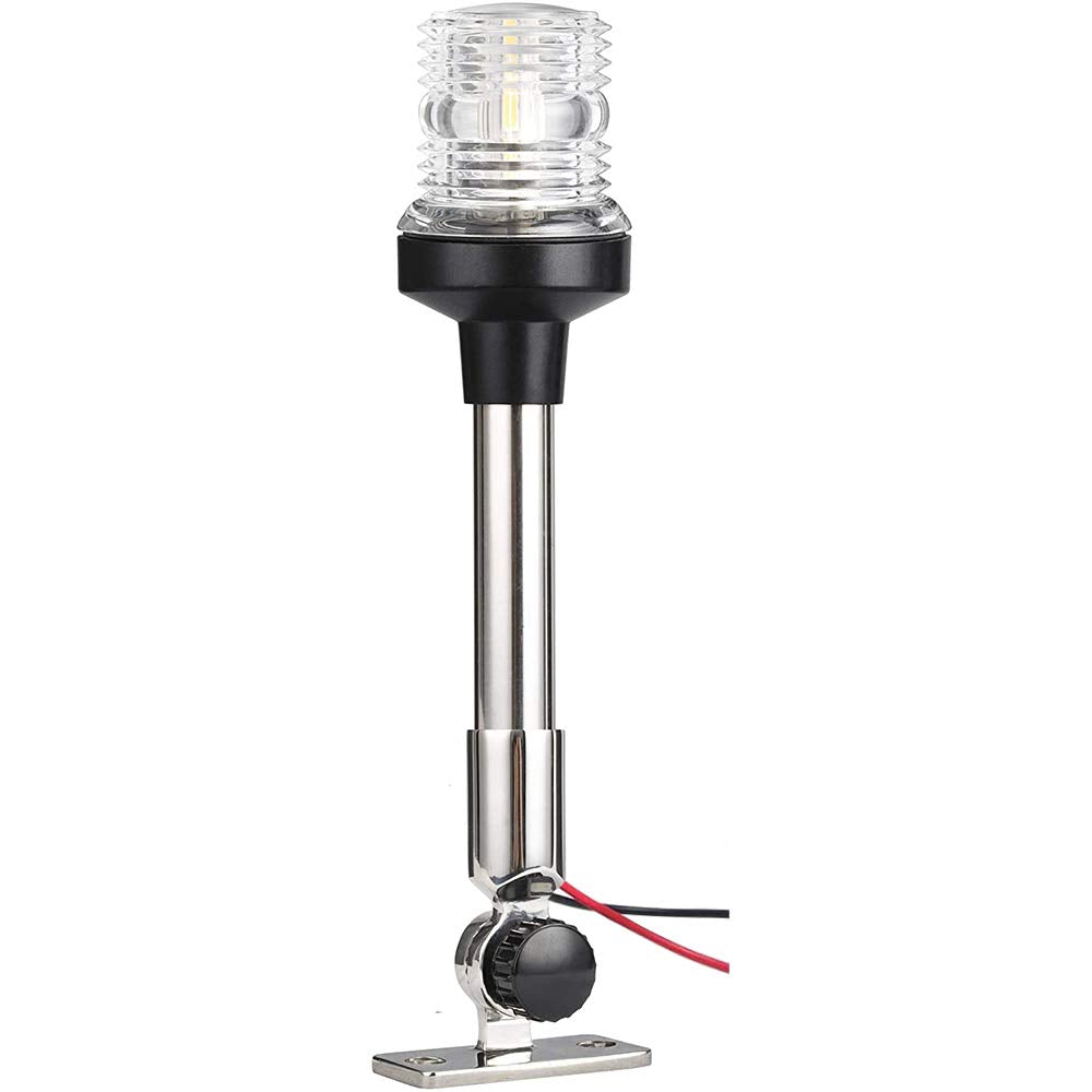 Young Marine front view of navigation light showing clear lens and visibility benefit