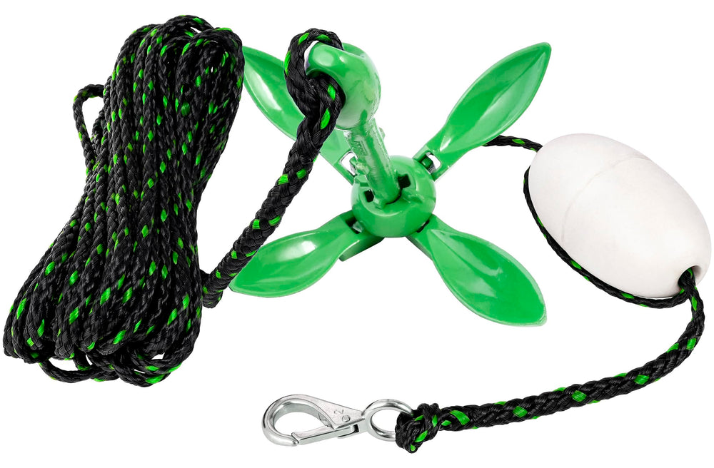 Young Marine rope and stainless snap hook detail showing corrosion resistance and secure connection