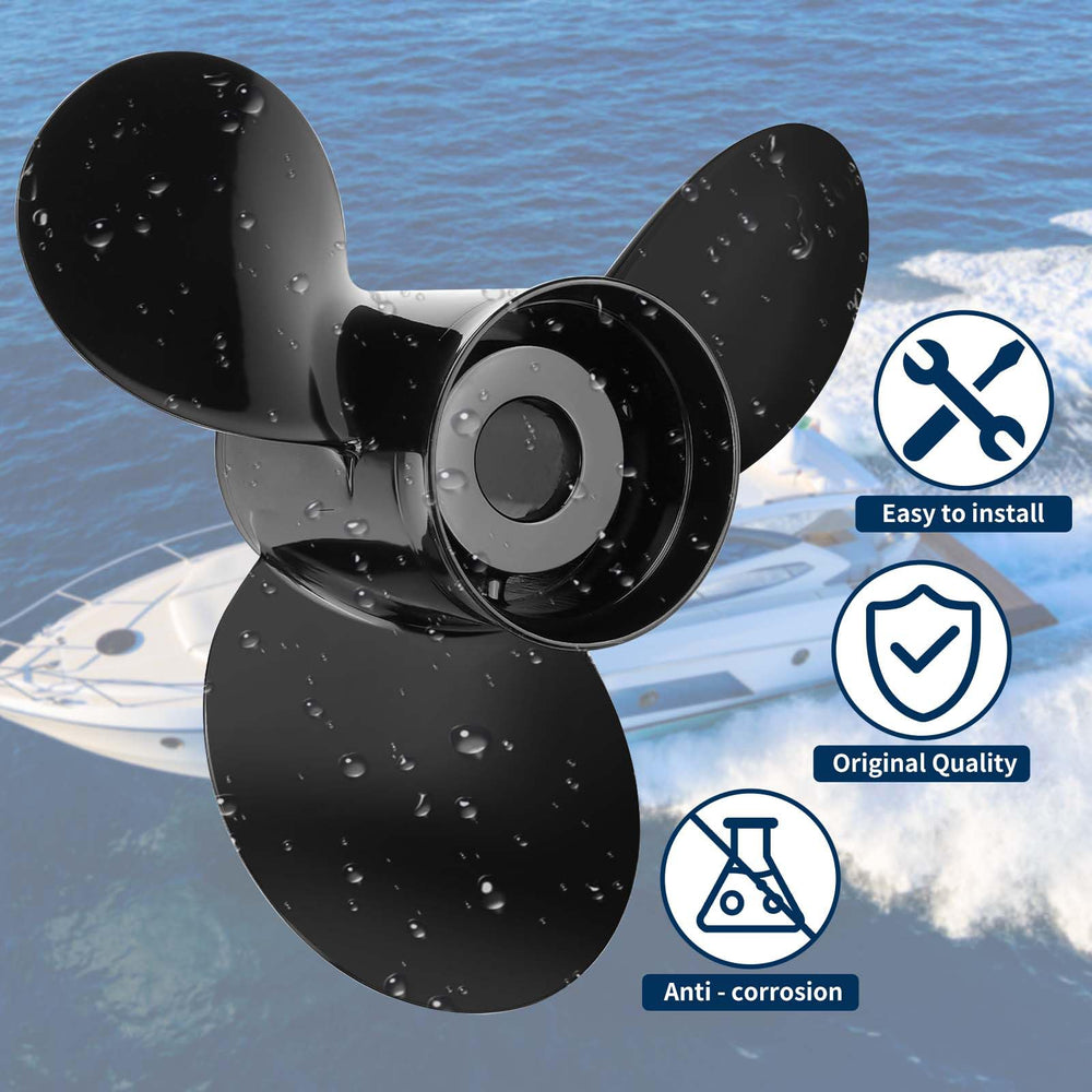 YOUNG PROPS propeller beside ruler for scale to confirm 13-inch diameter