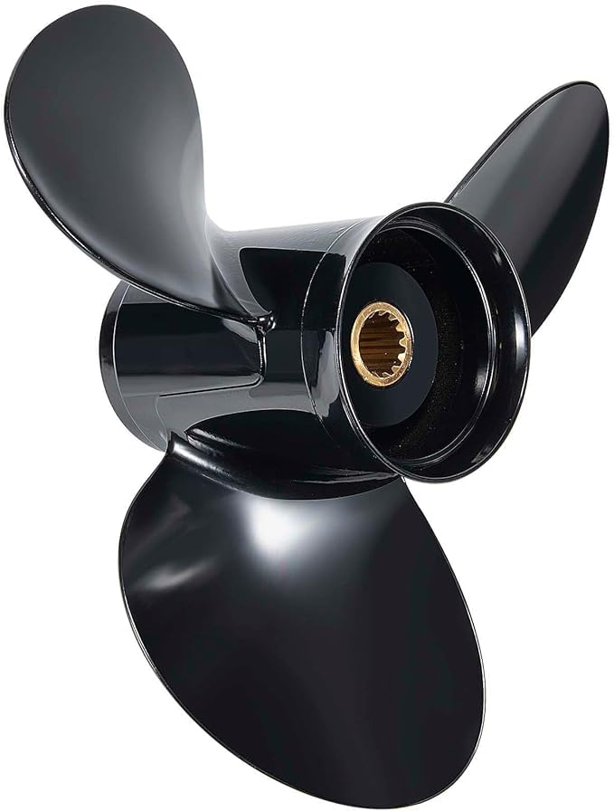 YOUNG PROPS close-up of propeller blade edge highlighting alloy strength and corrosion resistance