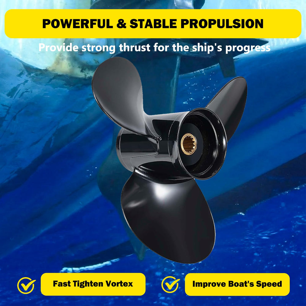 YOUNG PROPS propeller pictured on a boat in use demonstrating reliable cruising performance