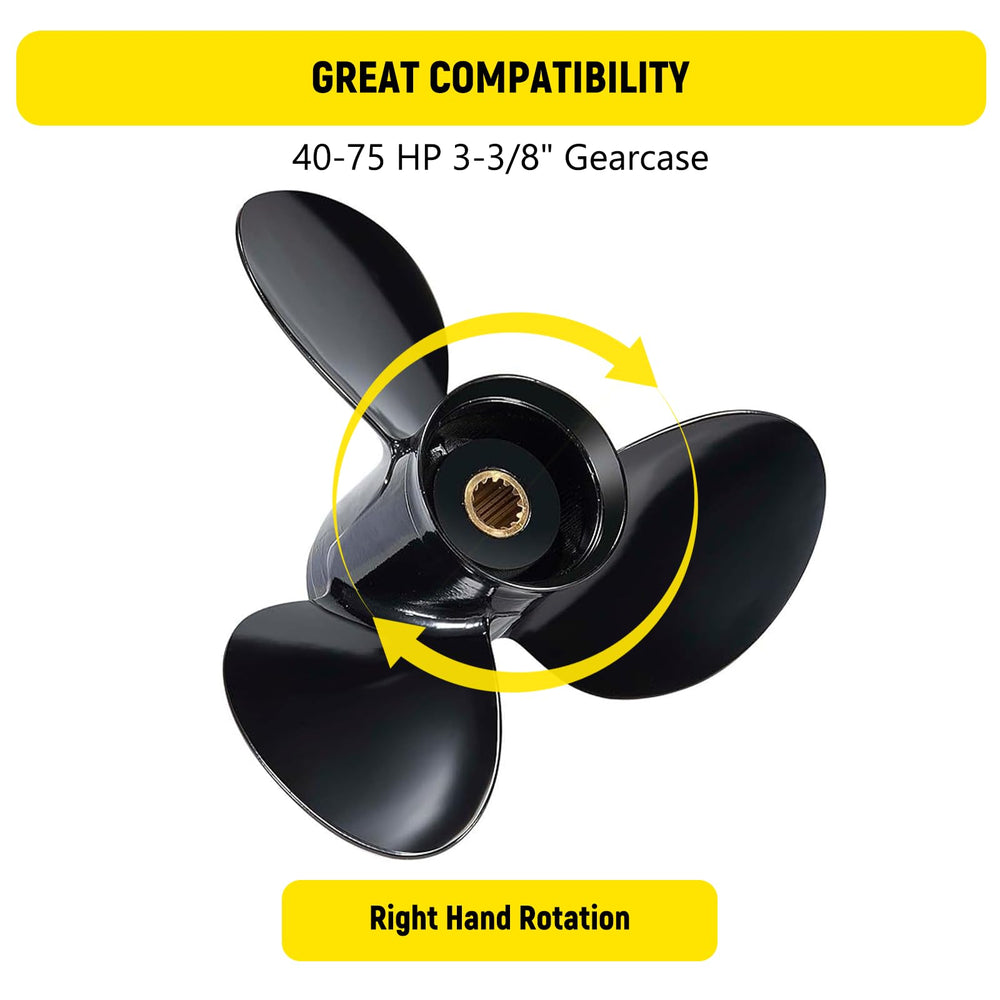 YOUNG PROPS propeller mounted on sterndrive illustrating correct fit and improved acceleration