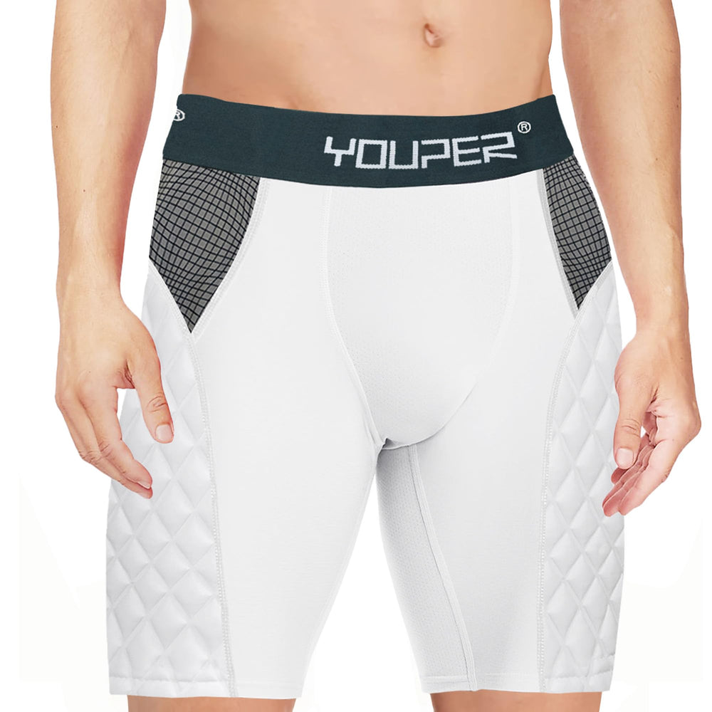 Youper close-up of quilted sponge side pad texture, provides abrasion resistance and cushioning