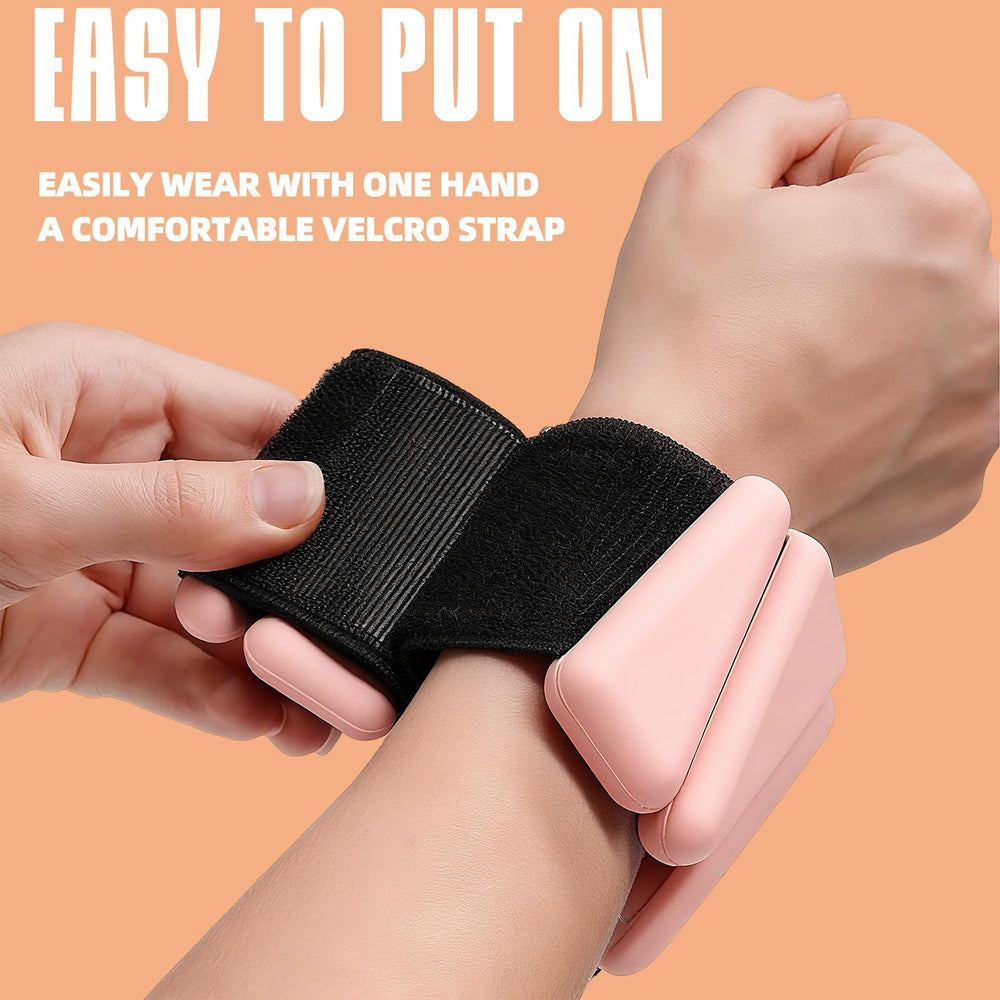 YOVKOK next to hand for size comparison showing compact portable training benefit