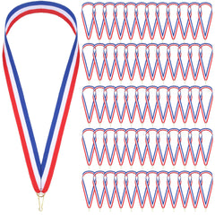 Ysleen front view pack showing 100 patriotic lanyards, easy event prep benefit