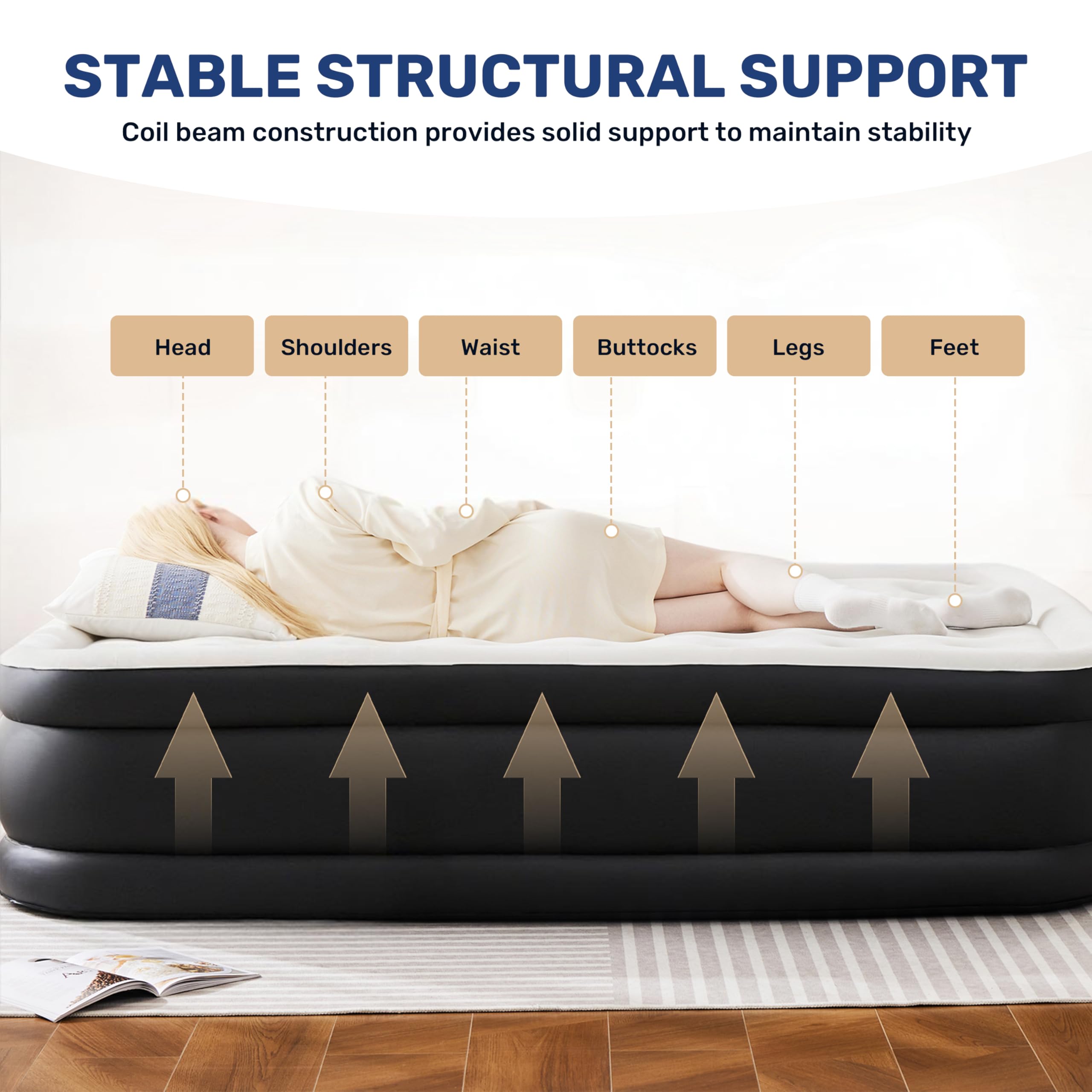 YSSOA non-slip base and honeycomb interior view illustrating support and durability