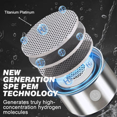 YTYOMUR close-up of titanium-platinum electrode, clear hydrogen generation benefit