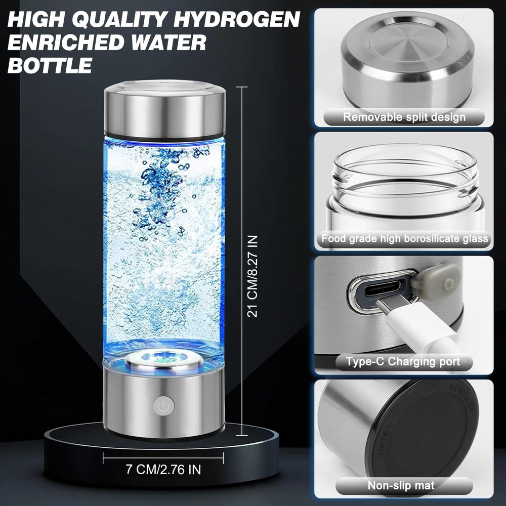 YTYOMUR bottle in use at desk, convenient daily access to hydrogen water