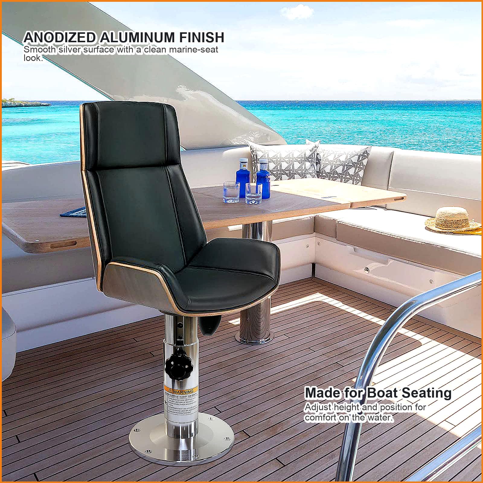Yuleimy installed on pontoon demonstrating improved sightlines and ergonomic reach