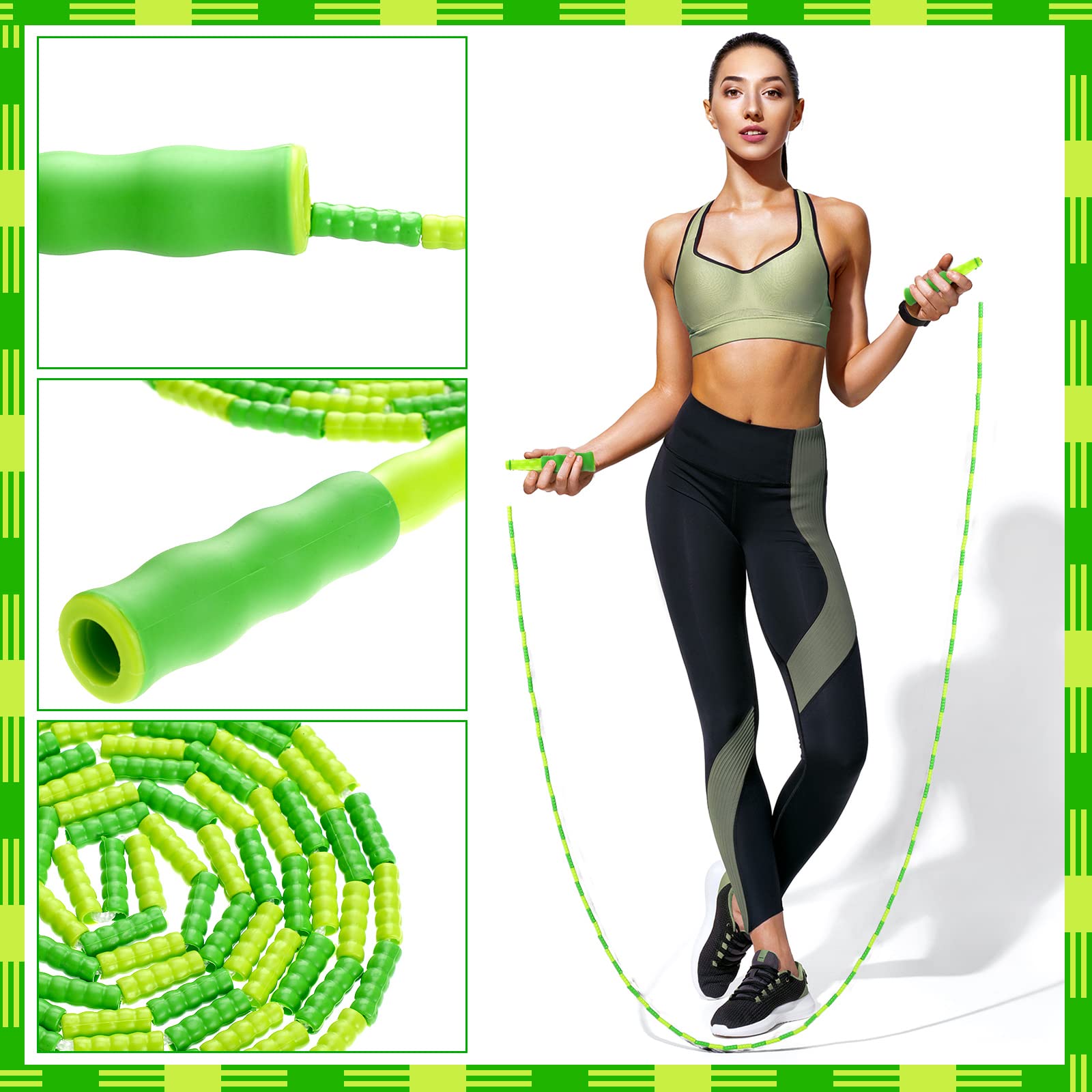 Yunsailing size comparison with ruler showing 9.2 ft adjustable rope length
