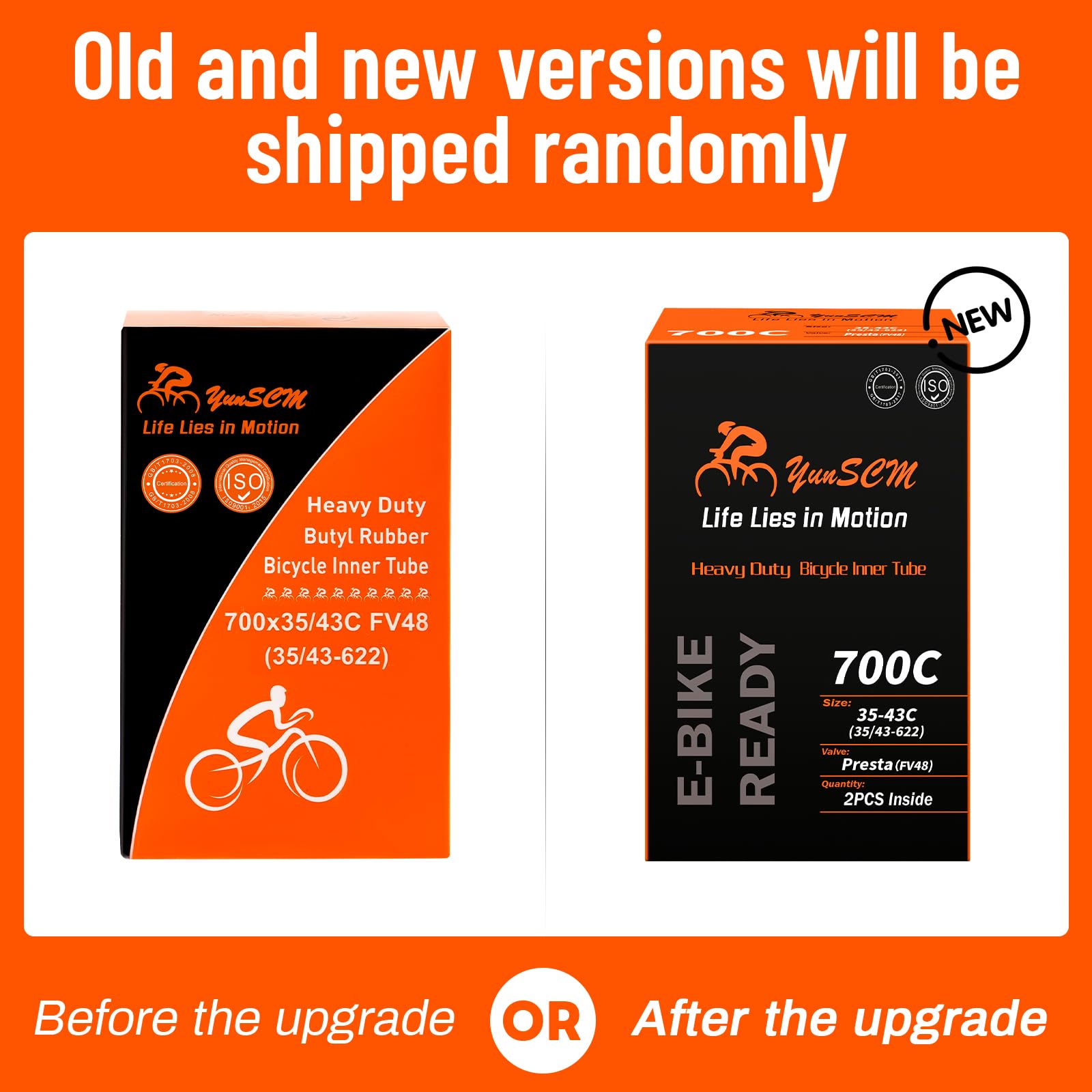 YunSCM inner tube in commuter bike setup illustrating everyday use