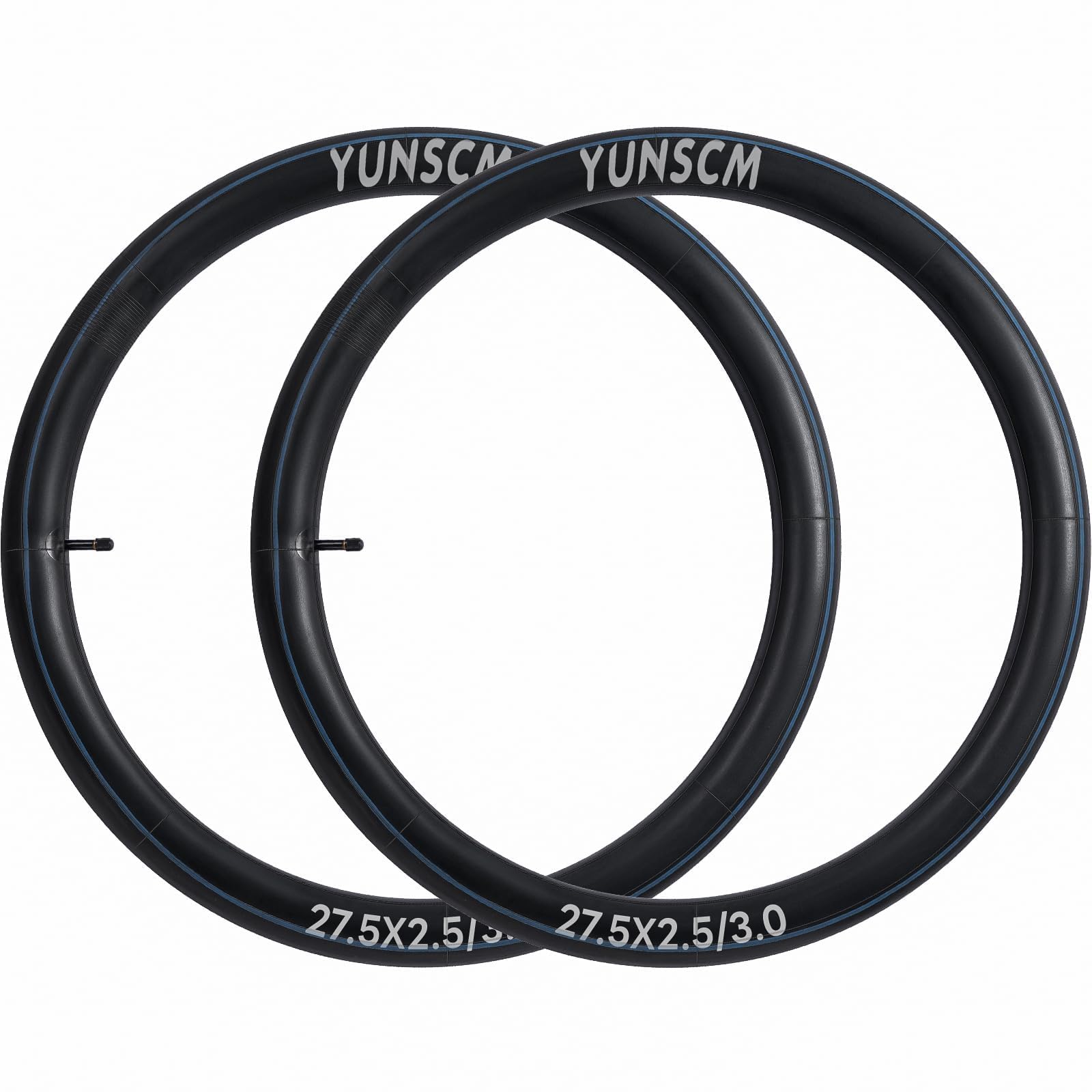 YunSCM tube mounted inside a 27.5x2.8 tire demonstrating fit and sealing benefit