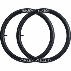 YunSCM tube mounted inside a 27.5x2.8 tire demonstrating fit and sealing benefit