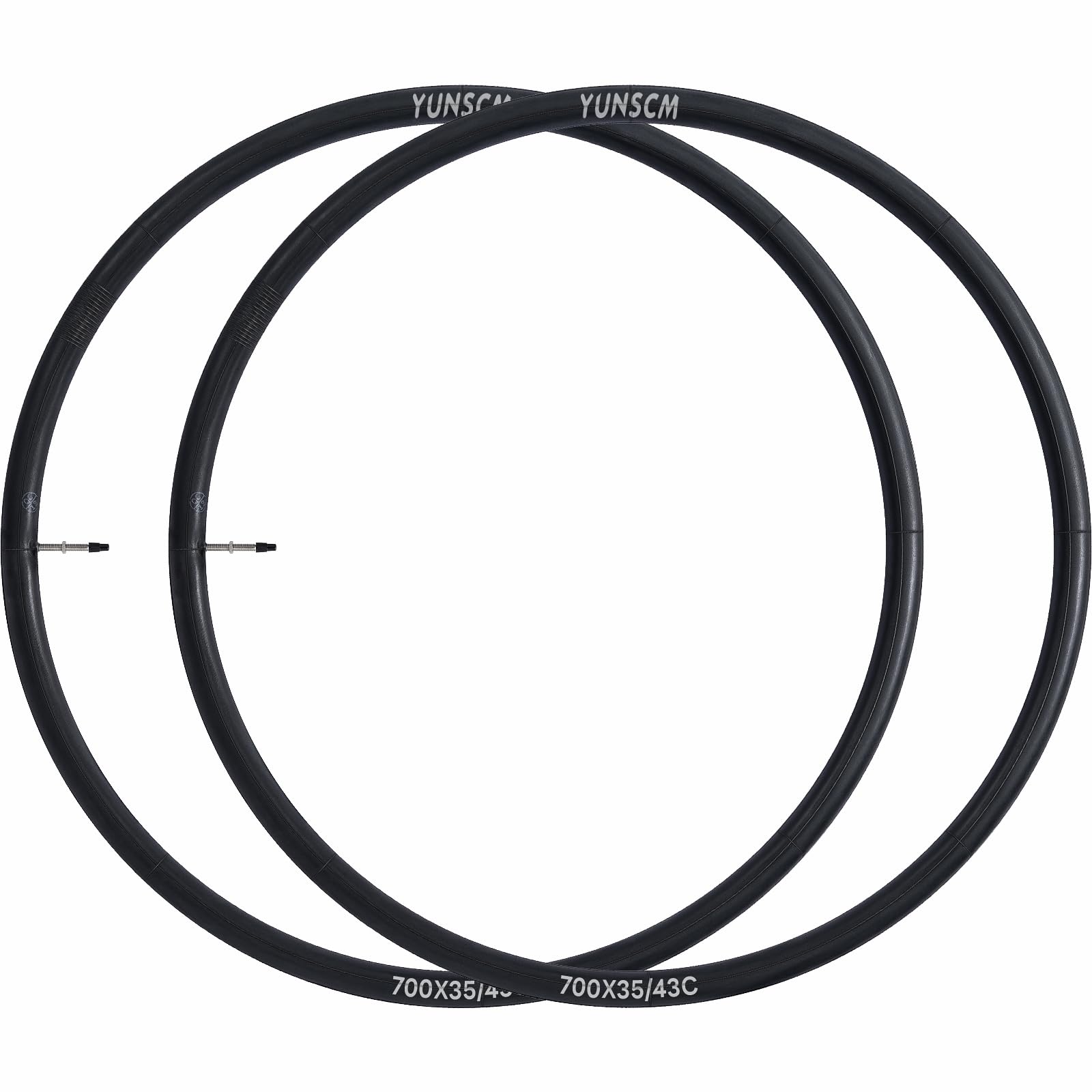 YunSCM tube next to ruler showing 48mm valve length and scale