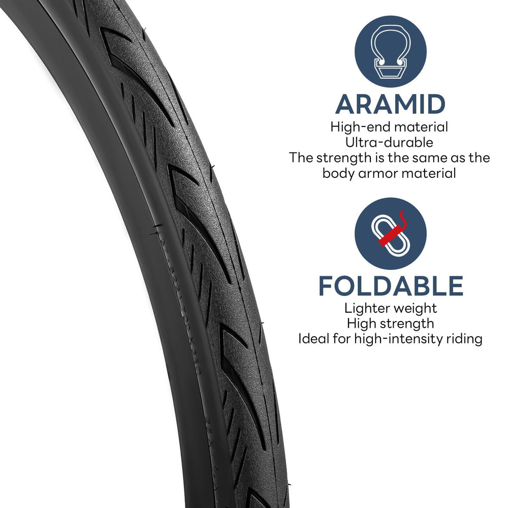 YunSCM sidewall showing aramid bead detail for lighter weight and strength