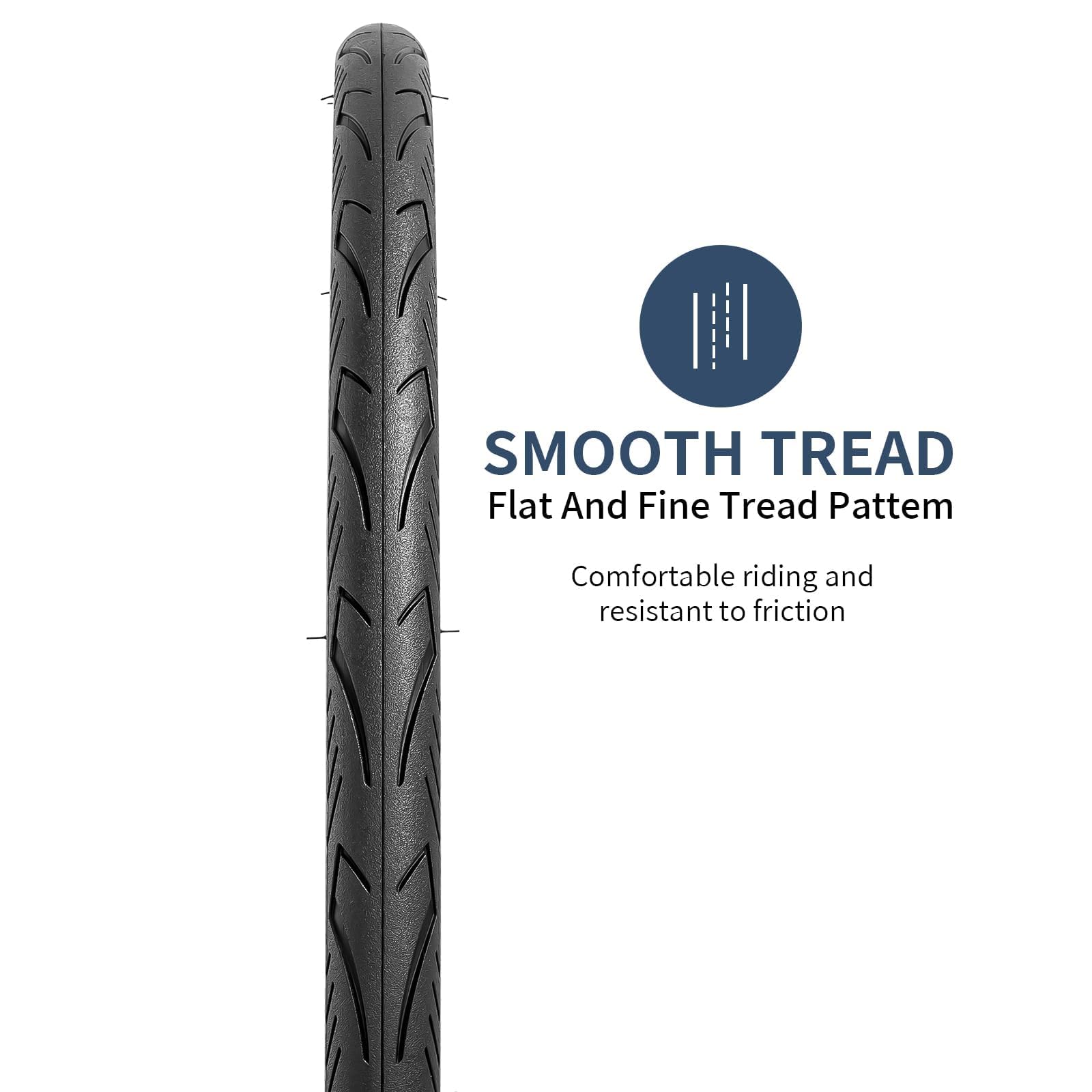 YunSCM close-up of rhombus tread pattern improving pavement grip and efficiency
