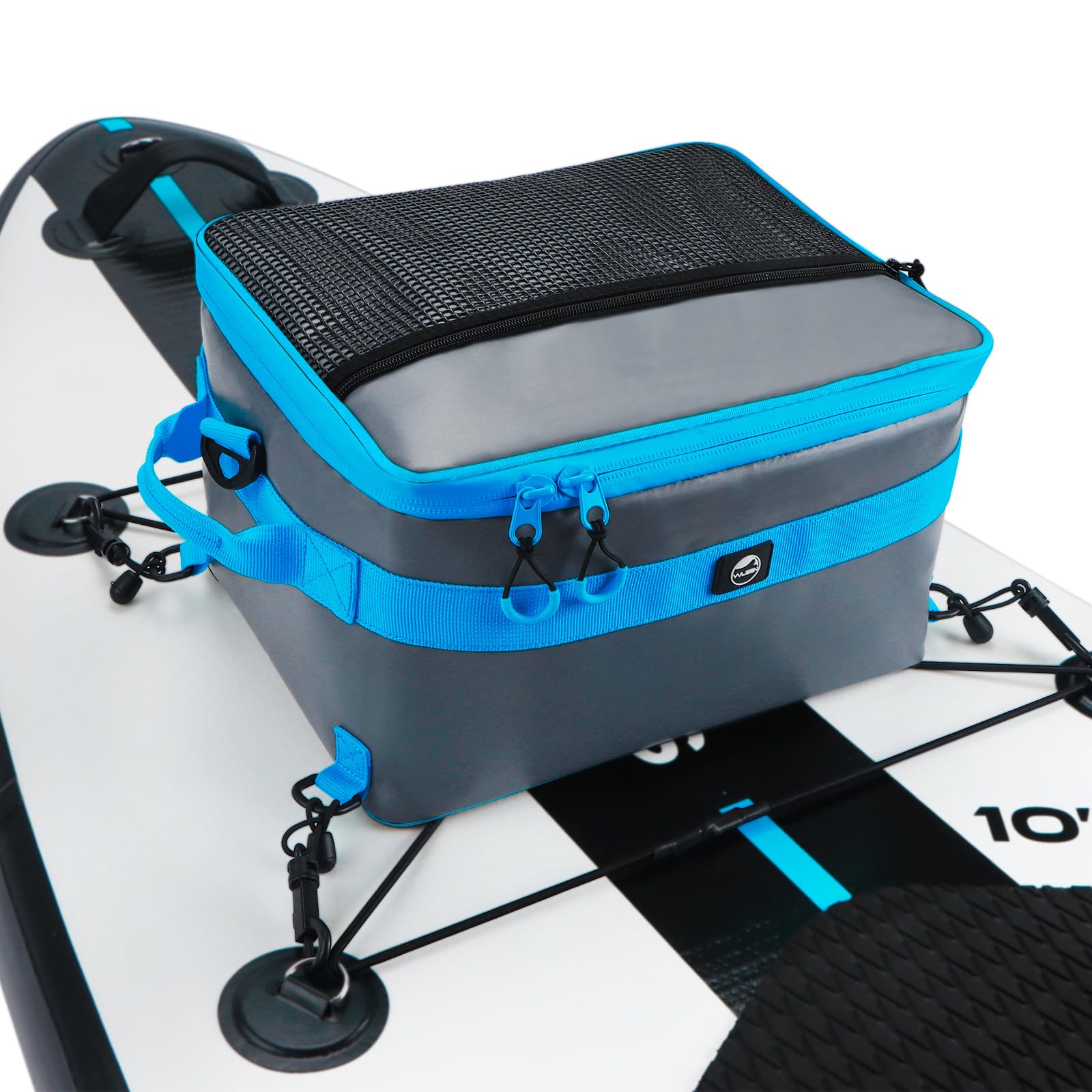 YVLEEN front view on SUP deck showing secure fit and low profile