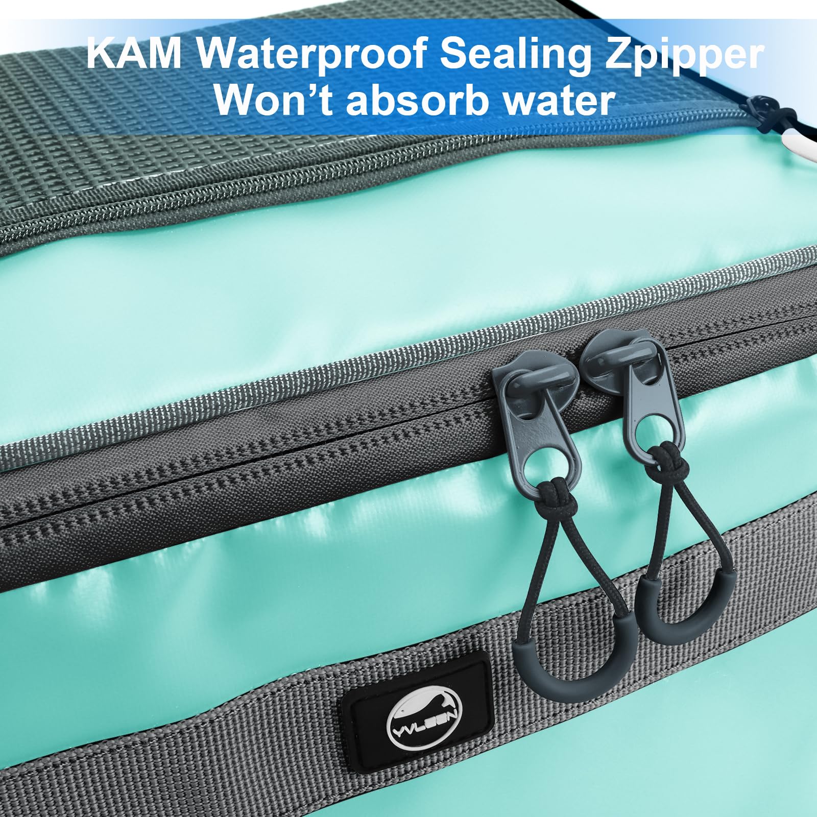 YVLEEN paddle board cooler close-up of attachment straps and buckles for secure mounting