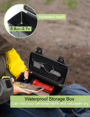 YVUDW open case showing interior mesh pocket and organized storage for small essentials