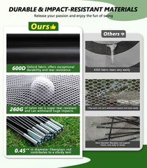 Ywitio mat texture and integrated ball tray for stable shots and easy ball retrieval