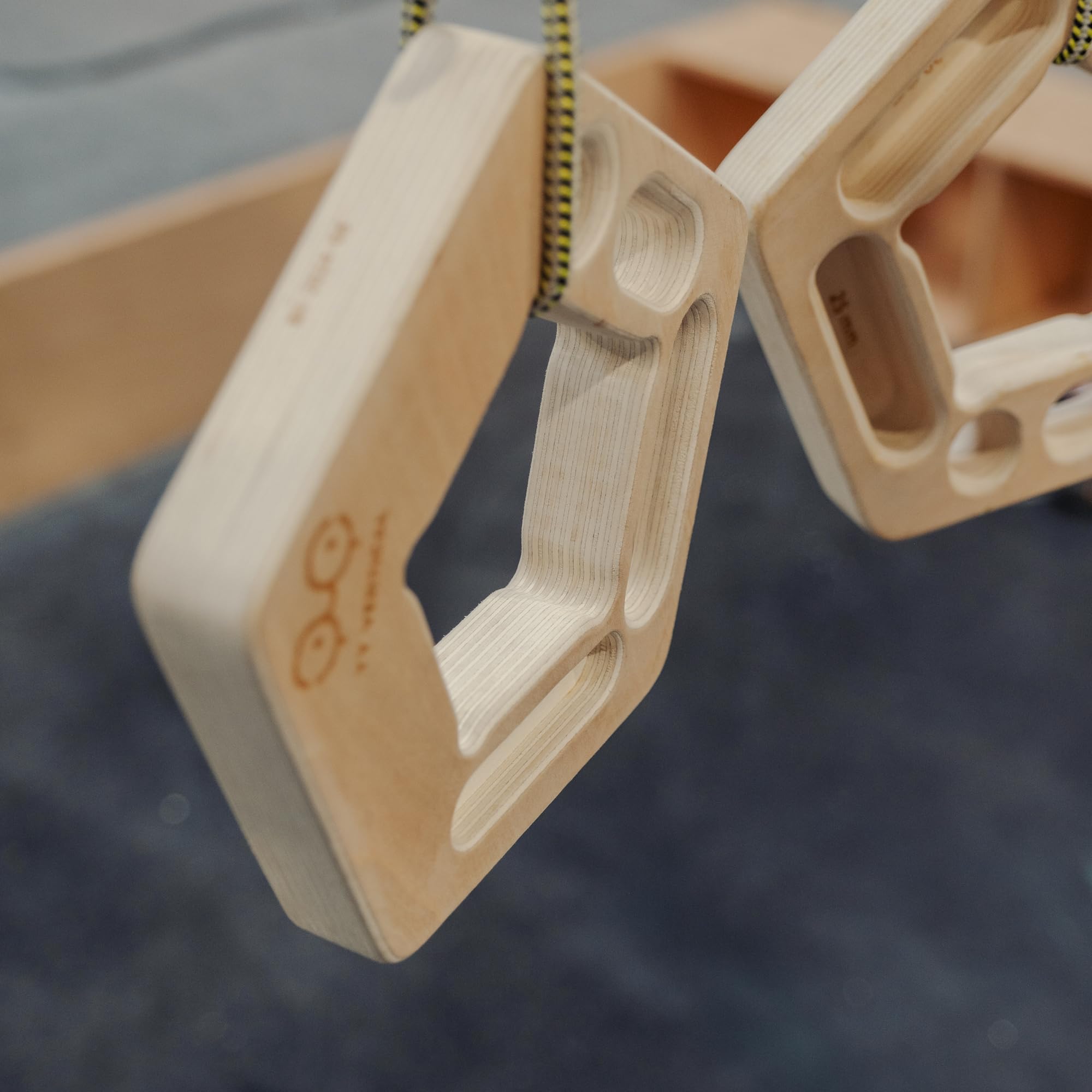 YY Vertical hangboards packed in a backpack for travel-ready training