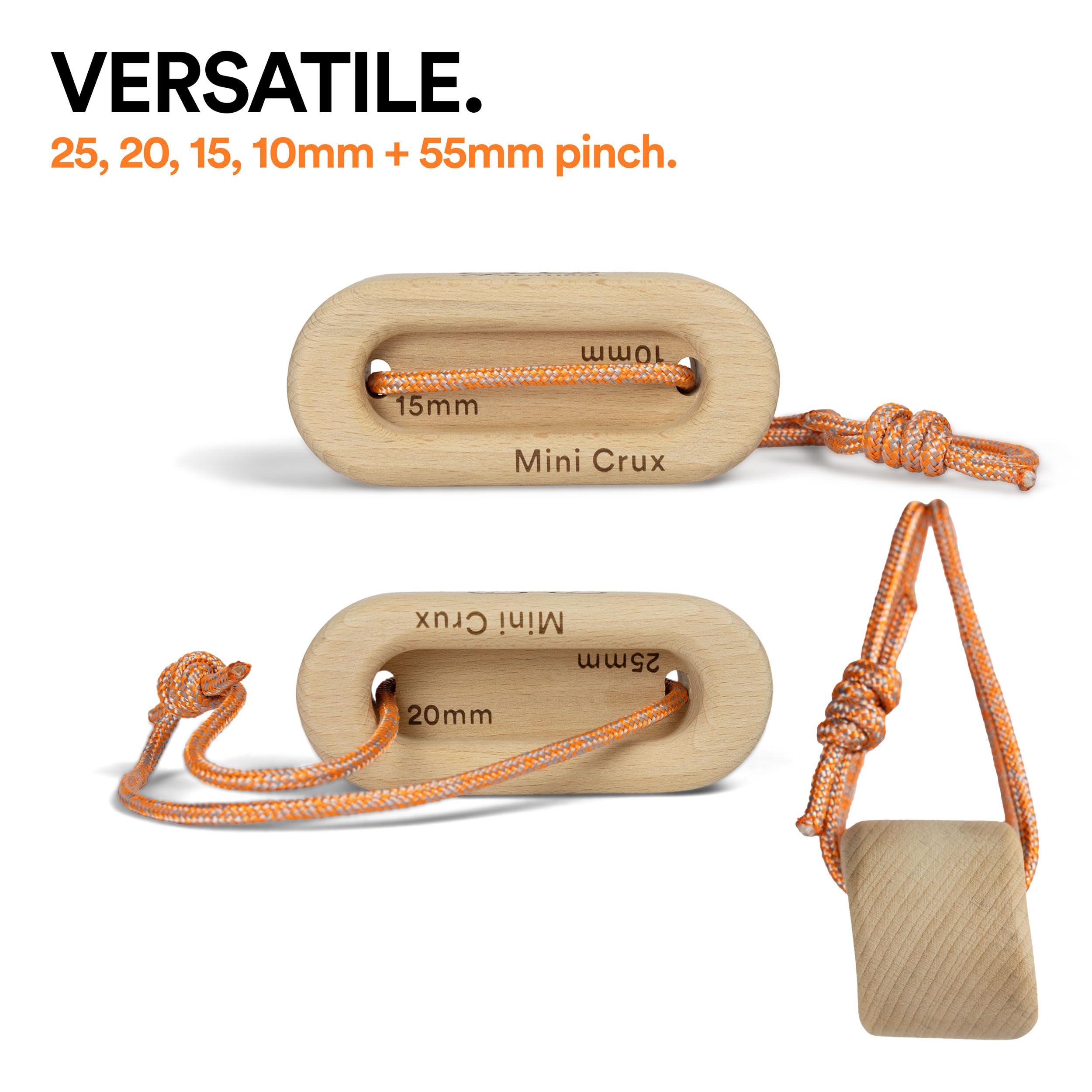 YY Vertical pinch block detail highlighting 55mm pinch for stronger grip work