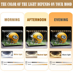 yzklnne LED lights in use changing colors to enhance helmet presentation
