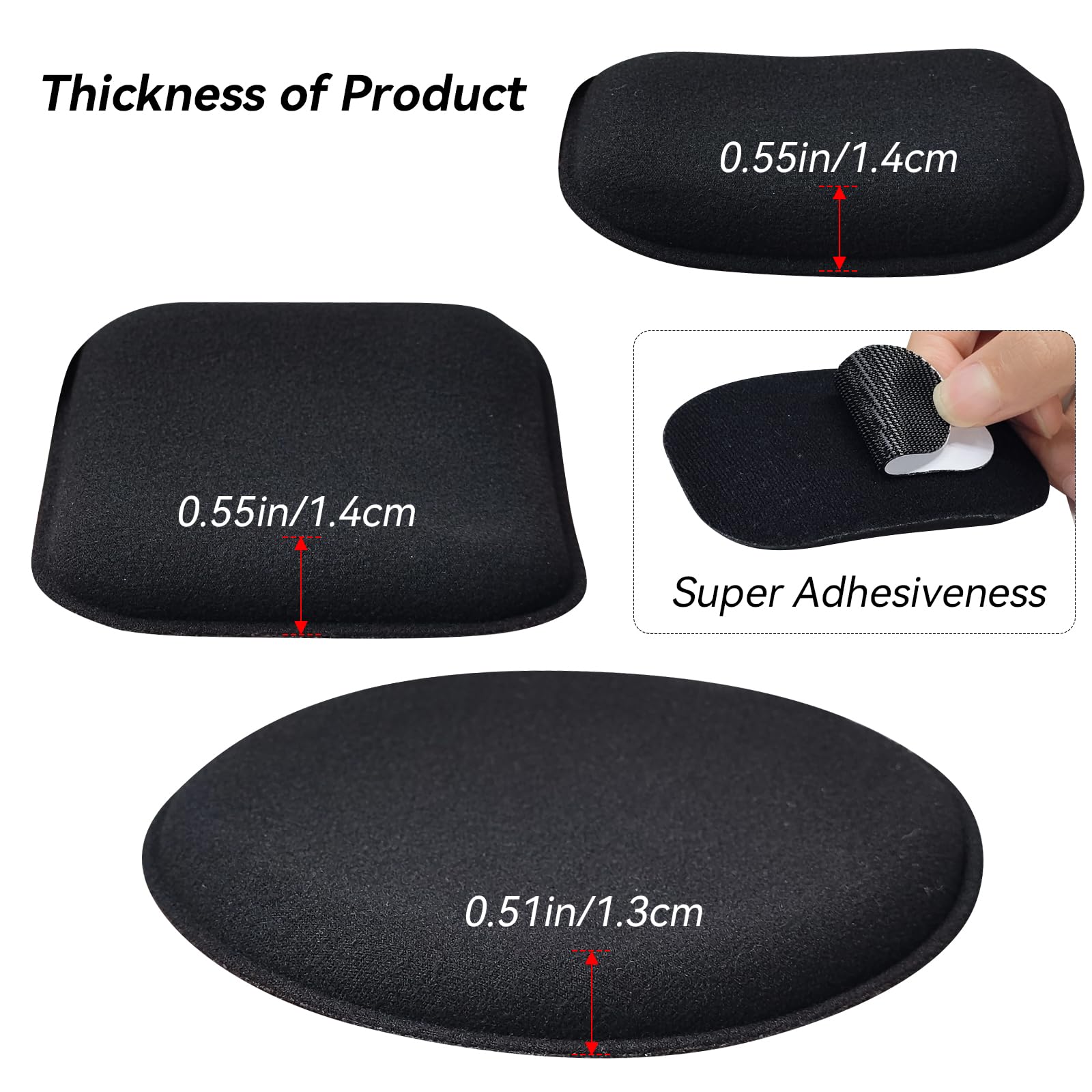 Yzpacc adhesive hook-and-loop discs detail showing strong 3M-style bond for secure placement