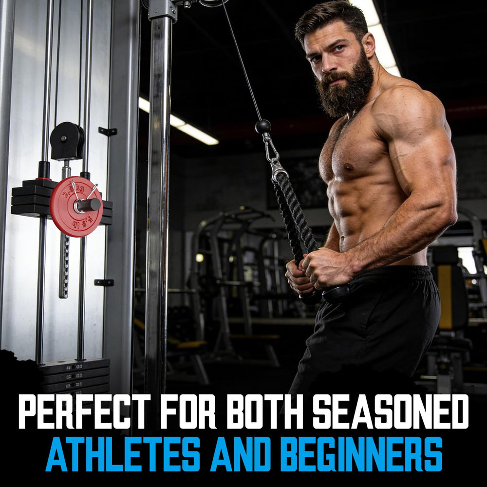 Zany Zest next to 2-inch Olympic plates showing compatibility and versatile loading