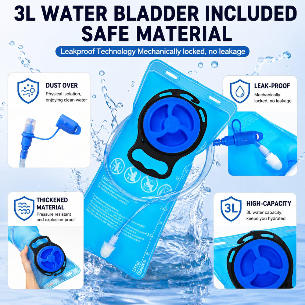 Zavothy worn at a festival illustrating hands-free hydration and mobility