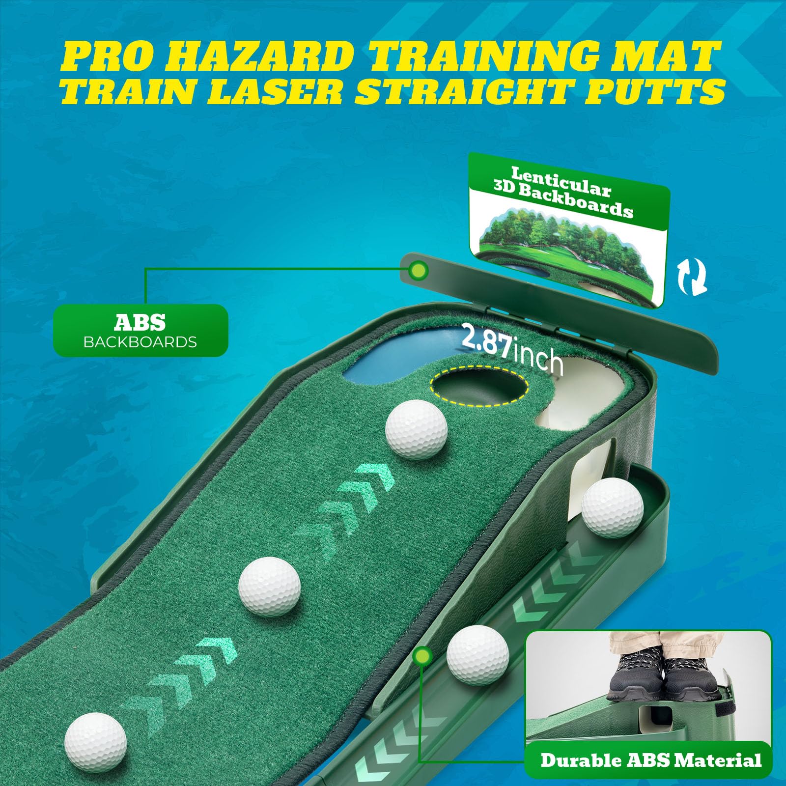 Zcoorey assembled ball-return track showing quick setup and uninterrupted reps