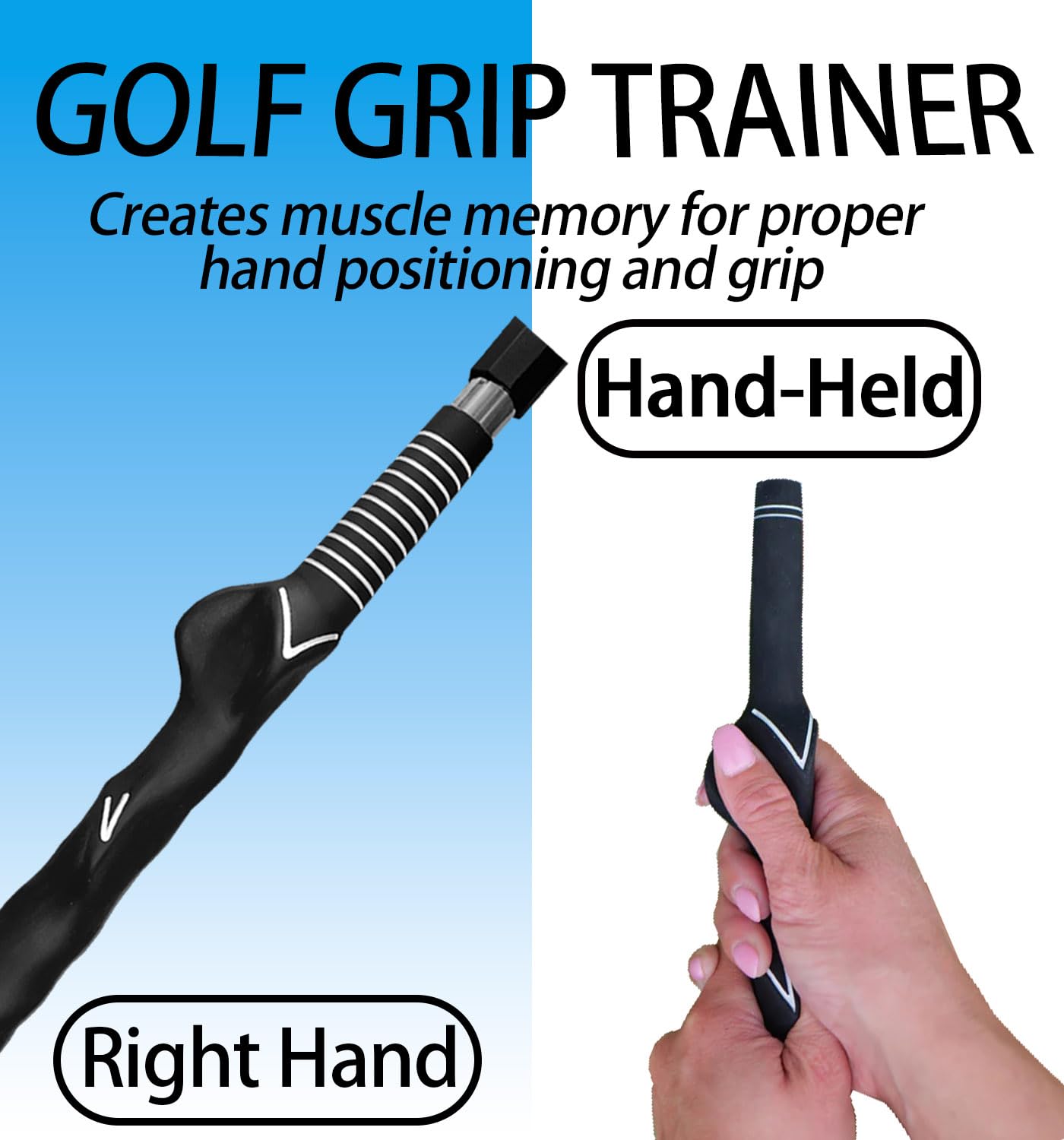Zcoorey next to a standard golf club for scale and portable design benefit