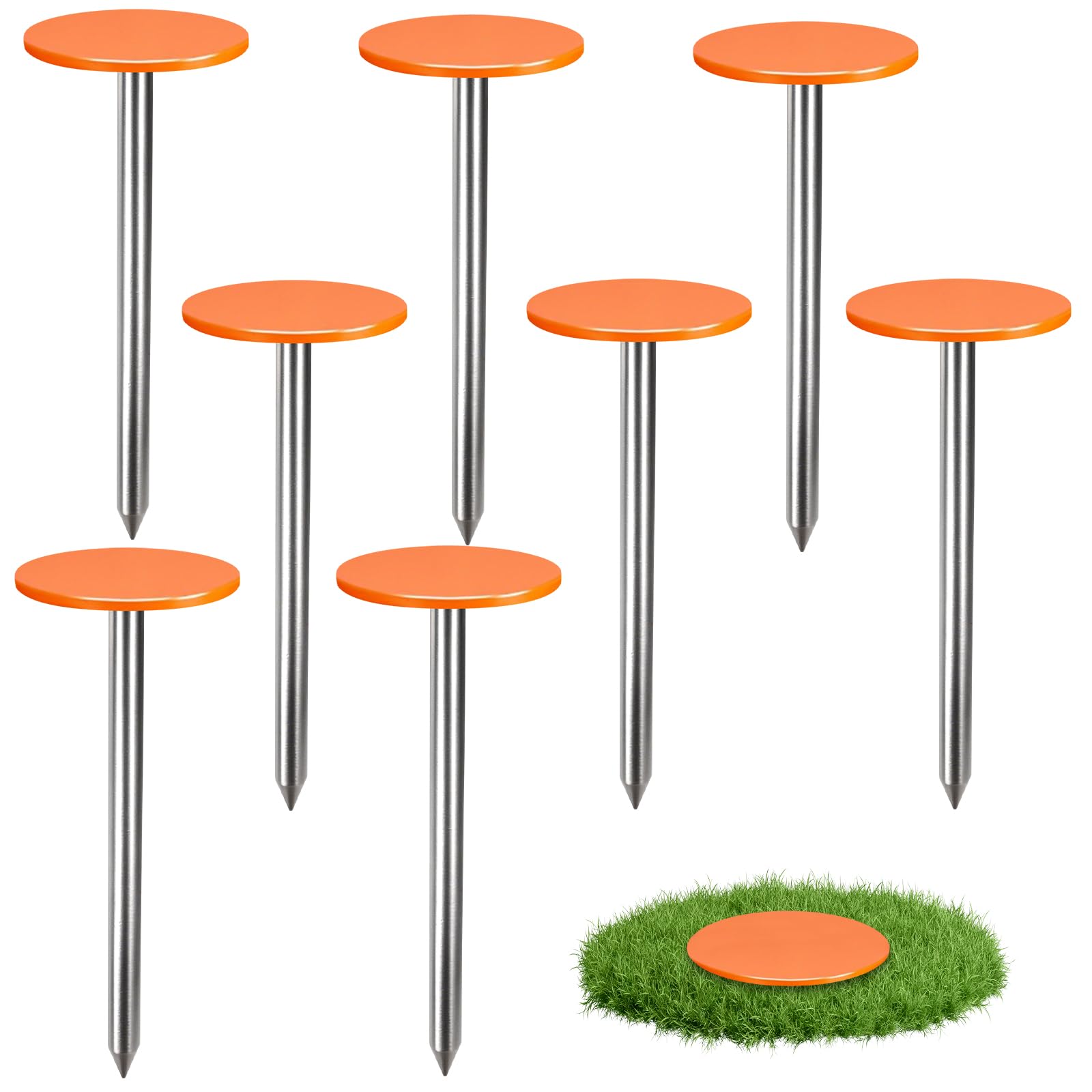 Zealor front view of four metal markers showing durable, low-profile design benefit