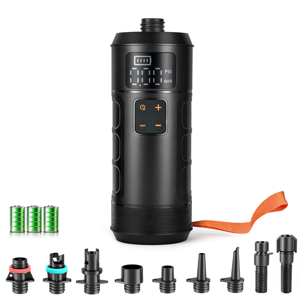 Zeentenar pump front view showing compact design and easy carry benefit