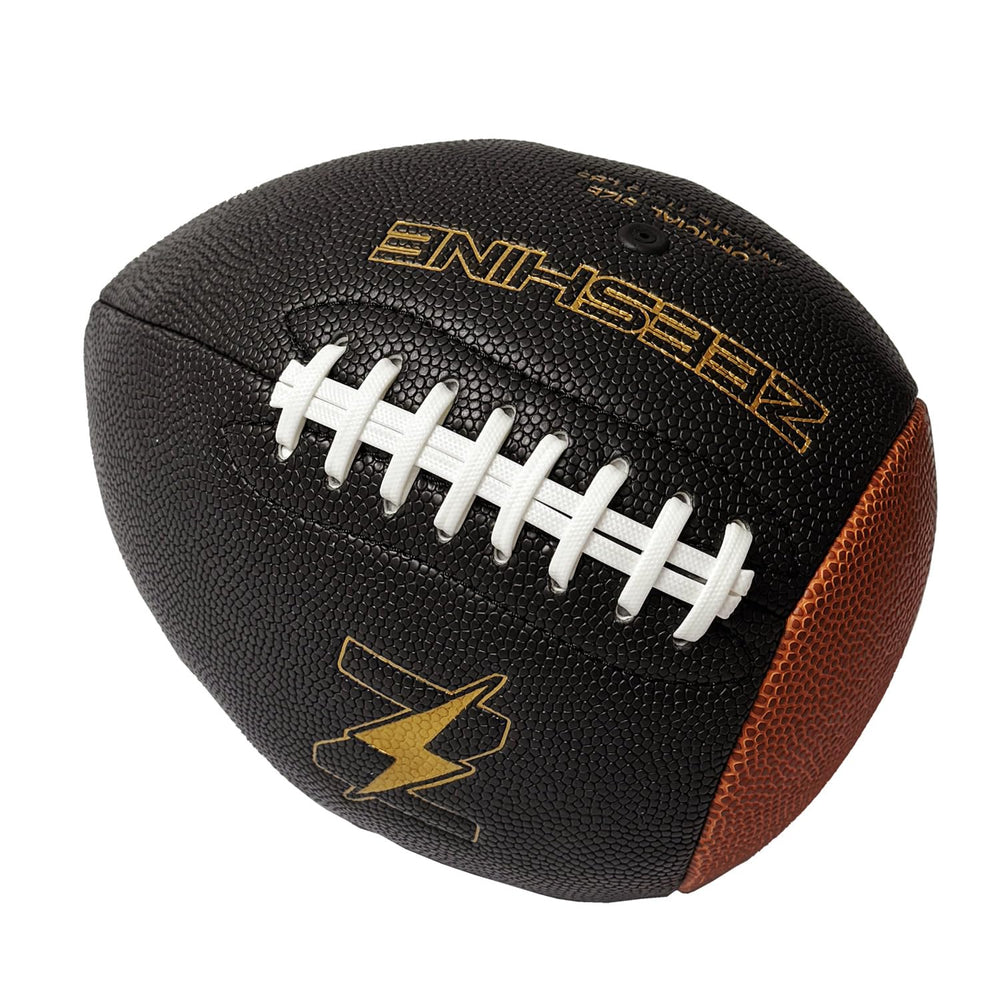 ZEESHINE front view of training football showing design and durability benefit