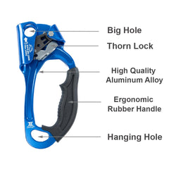 Zeluga handle texture detail with rubber grip for reduced hand fatigue